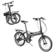 Składany rower elektryczny Devron 20124 20" 4.0 - Czarny