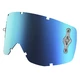 Motorradbrille Scott Hustle MXVI - Oxide Blau-Grün-Gelb Chrome