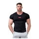 Herren T-Shirt Nebbia Red Label Muscle Back 172 - schwarz - schwarz