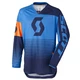 Motocross Jersey SCOTT 350 Track MXVII - Black-White - Blue-Orange