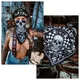 Chusta szal na szyję bandana W-TEC Black Heart Bandest - Bones