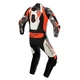 One-Piece Motorcycle Leather Suit Alpinestars Atem 4 White/Black/Fluo Red/Gray