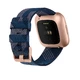 Fitbit Versa 2 Special Edition Navy & Pink Woven Smartwatch