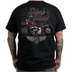 T-shirt w stylu motocyklowym BLACK HEART Red Baron Chopper - Czarny - Czarny