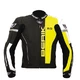 Leather Moto Jacket Berik LJ-10540-BK Fluo Yellow - Yellow