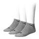 Ankle Socks Head Sneaker UNISEX – 3 Pairs - Grey-Black