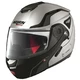 Moto Helmet Nolan N90-2 Straton N-Com Flat Silver - Black-Silver