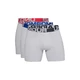 Men’s Boxer Jocks Under Armour Charged Cotton 6in – 3-Pack - Royal - Mod Gray Medium Heather