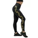 Hochtaillierte Damen-Leggings Nebbia INTENSE Iconic 834 - schwarz - Schwarz/Gold