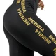 Damskie legginsy z wysokim stanem Nebbia INTENSE Iconic 834 - Black/Gold