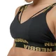 Női sportmelltartó merevítővel Nebbia INTENSE Iconic 844 - fekete/arany