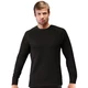 Unisex Long Sleeve Merino T-Shirt - Black - Black