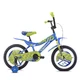 Rowerek dziecięcy Capriolo Kid 16" - niebiesko-limonkowy - niebiesko-limonkowy