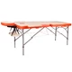 Masážní stůl inSPORTline Tamati 2-dílné hliníkové - 2.jakost - bílo-oranžová