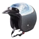 Moto Helmet W-TEC AP-75 - Chrome