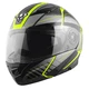 Motorcycle Helmet Yohe 950-16 - Black-Fluorescent Green - Black-Fluorescent Green