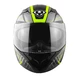 Motorcycle Helmet Yohe 950-16 - Black-Fluorescent Green