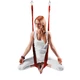 inSPORTline Hemmok Yoga Gurte rot mit Haltern und Seilen