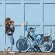 Zadná sedačka na bicykel s adaptérom a nosičom na sedlovku Urban Iki - Aotake mentolovo modrá/Aotake mentolovo modrá