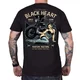 Koszulka ma motocykl T-shirt BLACK HEART Ava - Czarny - Czarny