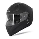 W-TEC Vesco Integralhelm - Glossy Black-Blue - Black Matt-Reflex