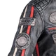 Men's Leather Motorcycle Jacket B-STAR Shibenick Blue