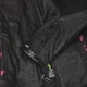 Női bőr motoros kabát W-TEC Caronina - fekete-rózsaszín