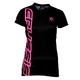 Women’s Short Sleeved T-Shirt CRUSSIS Black-Fluo Pink - Black-Pink - Black-Pink