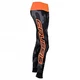 Women’s Leggings CRUSSIS Gray-Orange - Grey Camo/Fluo Orange