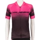 Damska koszulka kolarska z krótkim rękawem Crussis CSW-057 - Czarno-różowy - Czarno-różowy