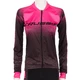 Rowerowa damska koszulka kolarska z długim rękawem Crussis CSW-061 - Czarno-różowy - Czarno-różowy