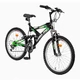 Juniorský bicykel DHS Climber 2642 - model 2011 - čierno-zelená