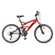 Junior kerékpár DHS Climber 2442 24 "- 2013 modell - fekete-piros