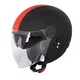 Přilba na skútr W-TEC Vernante - Black Matt - Black Matt-Corsa Red