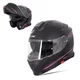 Flip-Up Motorcycle Helmet W-TEC Venero - Glossy Black-Neon Yellow - Rosanero