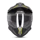 Motorcycle Helmet W-TEC Valso Graphic - Black-Grey-Fluo