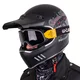 Motorcycle Helmet W-TEC Black Heart Retron w/ Dalhart Goggles - Angerwheel Silver - Angerwheel Silver