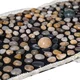 Mata do masażu stóp z naturalnymi kamykami inSPORTline Butwal 148x40 cm
