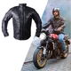 Bőr motoros kabát W-TEC Valebravo - fekete - fekete