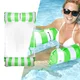 Inflatable Pool Lounger inSPORTline WaveBed - Pink - Green