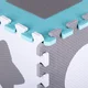 Szivacs puzzle Játszómatrac védőfallal inSPORTline Smarfino 30,5x30,5x1 cm, 36 db