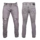 Pánske moto jeansy BOS Micas - Gray - Gray