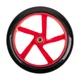 Replacement Front Wheel w/ Bearings for inSPORTline Discola Scooter 230 x 30 mm - Yellow - Red