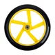 Replacement Front Wheel w/ Bearings for inSPORTline Discola Scooter 230 x 30 mm - Yellow