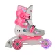 WORKER TriGo Skate LED Kinder Inliner - mit leuchtenden Rollen - rosa