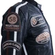 Women's Leather Motorcycle Jacket BOS 2058 Lady Navy