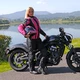 Damska kurtka motocyklowa typu softshell  W-TEC Alenalla - Czarno-różowy
