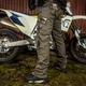 Pánské moto kalhoty W-TEC Shoota - olivově zelená
