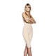 inSPORTline Revolution Slim F.014 Damen schlankmachende Hose mit hoher Taille beige