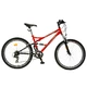 Juniorský bicykel DHS Matrix 2645 26" - čierno-červená